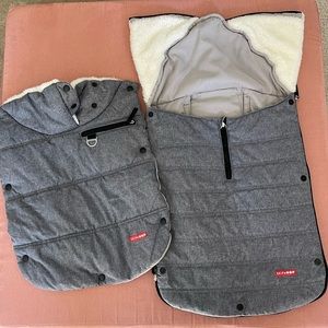 Skip Hop Stroll and Go Three-Season Footmuff for Toddler, Heather Grey